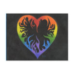 Rainbow Heart postcards