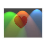 Rainbow Heart Post Card