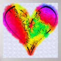 Rainbow Heart posters