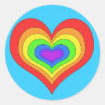 Rainbow Heart Sticker