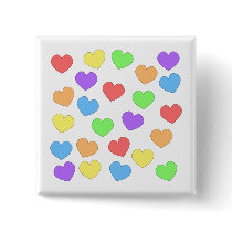 Rainbow Hearts Button 0001