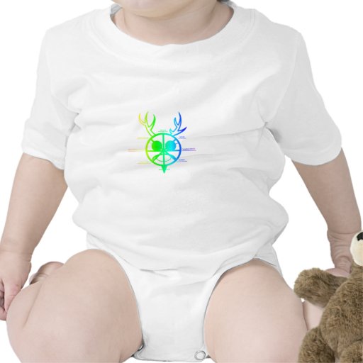 Rainbow Horned God Wheel Of The Year Romper