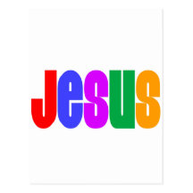 Rainbow Jesus Postcards