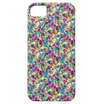 Rainbow Jewel Rhinestone Graphic Bling iPhone Case iPhone 5 Cover