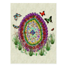 Rainbow Jewels Easter Egg Postcards