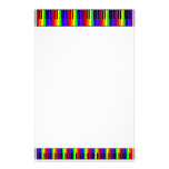 Rainbow Keyboard Custom Stationery
