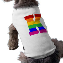 Rainbow Letter K Dog Clothes