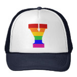 Rainbow Letter Y Hat