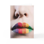Rainbow Lips Greeting Card