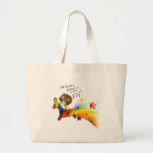 Rainbow Llama Canvas Bag