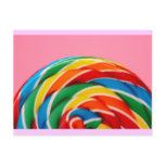 Rainbow Lollipop Close-Up postcards