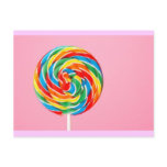 Rainbow Lollipop postcards