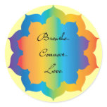 Rainbow lotus sticker