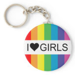 rainbow love. i heart girls. keychains