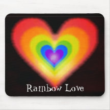 Rainbow Love Mouse Mat