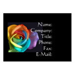 Rainbow Love Rose business cards