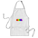 Rainbow Maine Coon aprons