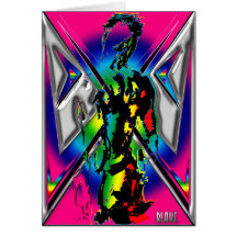 Rainbow Male Art II Greeting Card