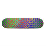 Rainbow Mandala Fractal Pattern Skateboard