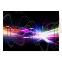 Rainbow Musical Wave Form Cards