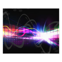 Rainbow Musical Wave Form Photo Print