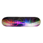 Rainbow Musical Wave Form Skate Decks