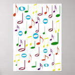 Rainbow Notes Poster