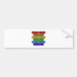 Rainbow Nuclear Medicine Technologist Bumper Stickers