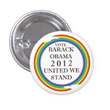 RAINBOW OBAMA BUTTON