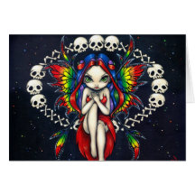 "Rainbow of Bones" Greeting Card