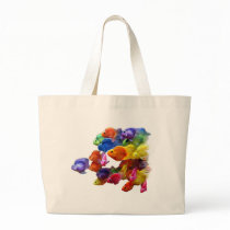 Rainbow of Parrotfish Canvas Bags