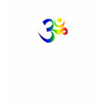 Rainbow Om - Black t-shirts