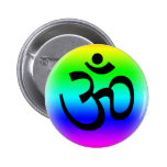 Rainbow Om Pin