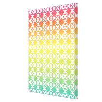 Rainbow Ombre Fiesta canvas prints