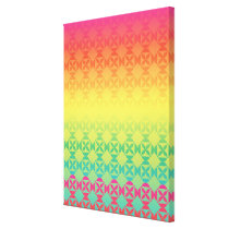Rainbow Ombre Fiesta canvas prints