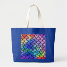 Rainbow optical illusion bag