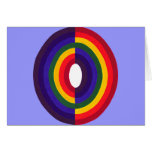 Rainbow Oval Opposite Cards