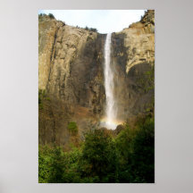 Rainbow over Bridalveil Falls Poster
