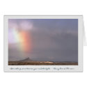 Rainbow over Shiprock, New Mexico cards