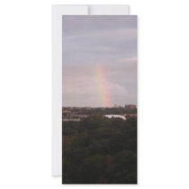 rainbow over The Golfcourse Rack Card Template
