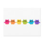 Rainbow Owls Post Cards