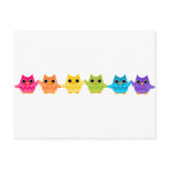Rainbow Owls postcards