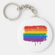 Rainbow Paint Key Chains