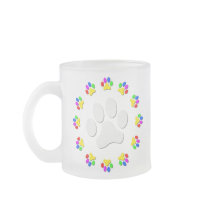Rainbow Pawprints Mugs