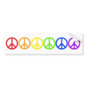 Rainbow Peace bumper stickers