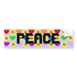 Rainbow Peace bumper sticker bumper stickers