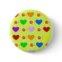 Rainbow Peace Button