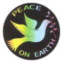 Rainbow Peace Dove Peace Sign stickers