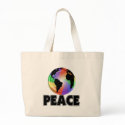 Rainbow Peace Earth bags