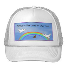 rainbow,  PEACE In The Land In Our Time Hats
